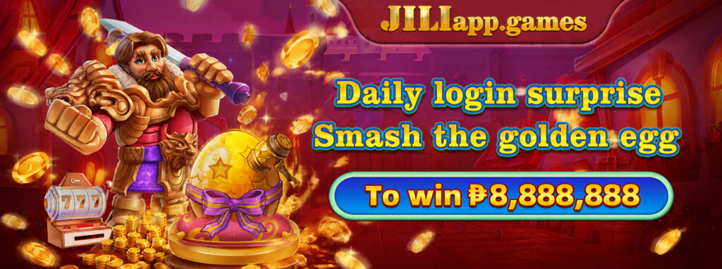 Daily login surprise Smash the golden egg To win ₱8,888,888